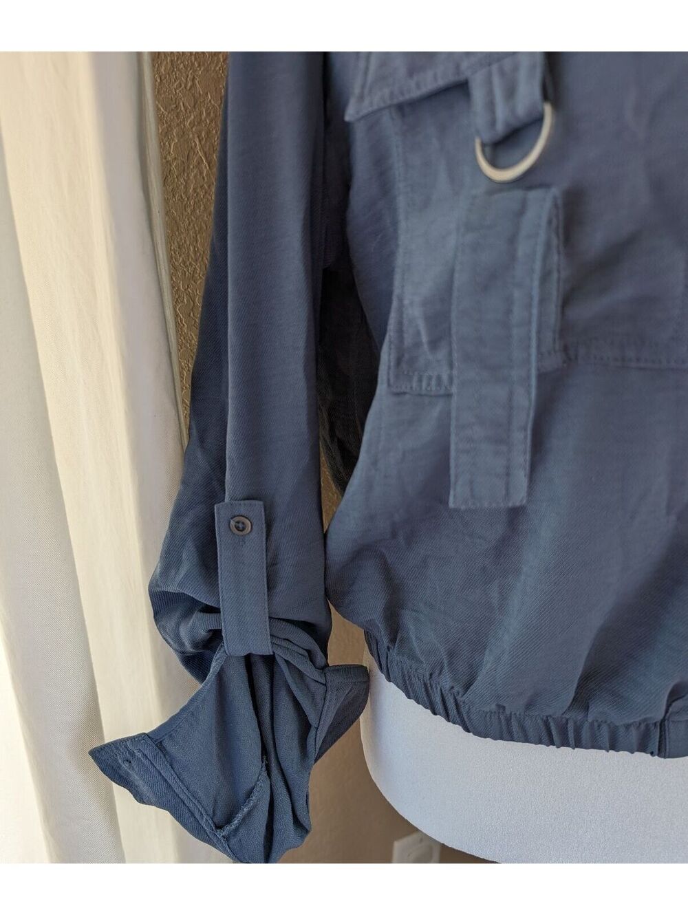 No comment Smocked Button-down blouse - Picture 2 of 5